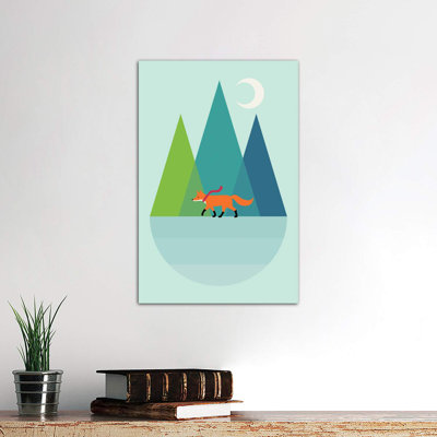 Walk Alone by Andy Westface - Wrapped Canvas Print