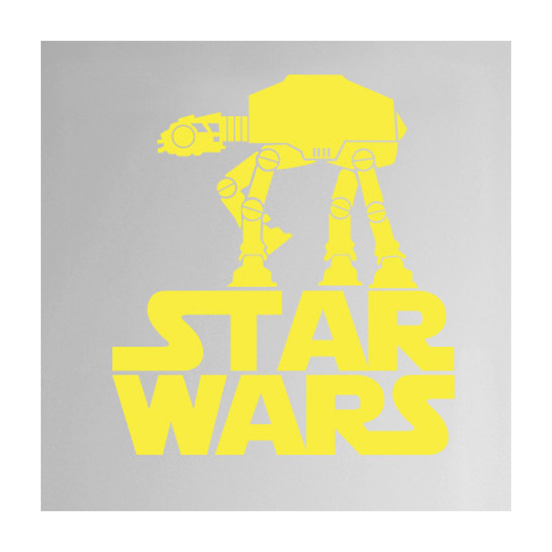 Entertainment Wall Decal, Bright Yellow