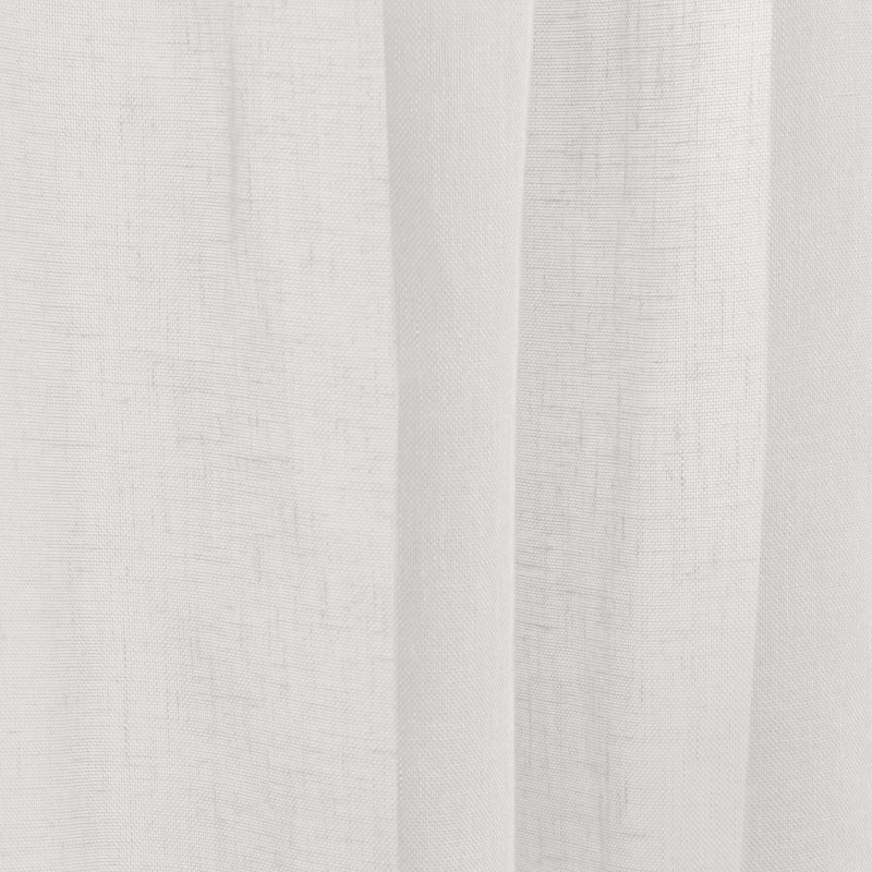 Jaylene Sheer Tie Top Curtain, White, 52" x 84"