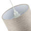 18cm H Fabric Drum Lamp Shade ( No Direct Attachment Method ) in Brown