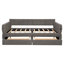 Lit plateforme tapissier avec port USB et 2 tiroirs-1214644842