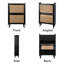 Armoire de rangement à chaussures en rotin