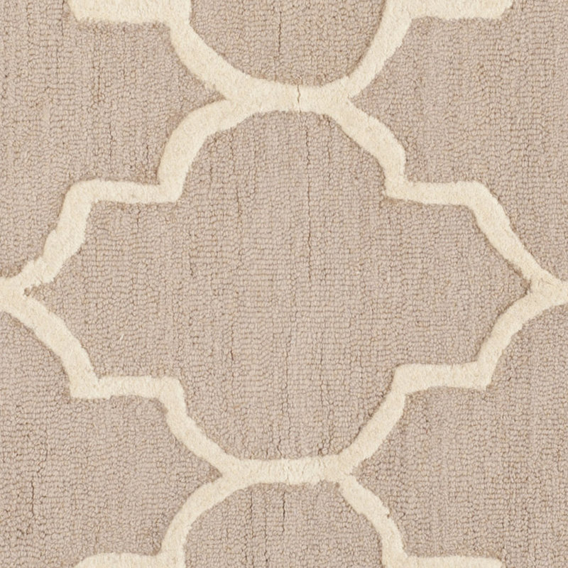 Cannen Hand Tufted Wool Trellis Rug, Rectangle 4' x 6'
