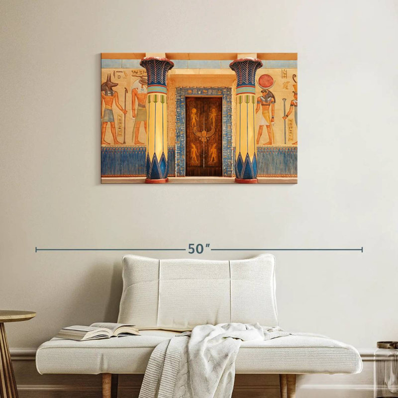 Ravi Échos de l'Égypte ancienne, H 24 po x l 36 po