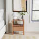 Kirisa 1 - Drawer Solid Wood 18" Nightstand