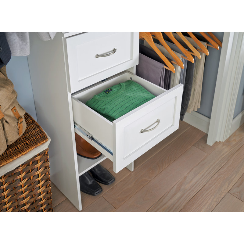 SuiteSymphony 16.65" W Drawer Kit, Pure White, 9.96"H x 16.65"W x 13.62"D