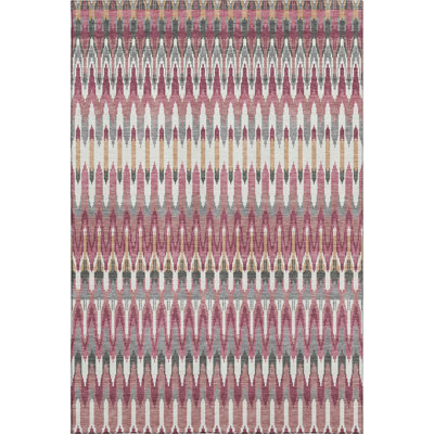 Premium Machine Washable Prisco Mauve Rug