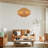 Hand-Woven Rattan Chandelier Boho Vintage Light Fixture With Adjustable Chain For Dining Room Bedroom Kitchen Island Entryway-956522023-956522022