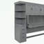 Lit escamotable simple avec garde-robe, armoire et bureau-577318465