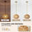 Rattan Chandelier Light Fixture