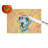 Dalmatian Hippie Dawg Glass Cutting Board Large