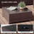 8-Piece Rattan Patio Conversation Set with Cushions and 56-Inch Outdoor Fire Pit Table-504312890