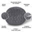 Fauteuil à billes en fausse fourrure gris-1696448439