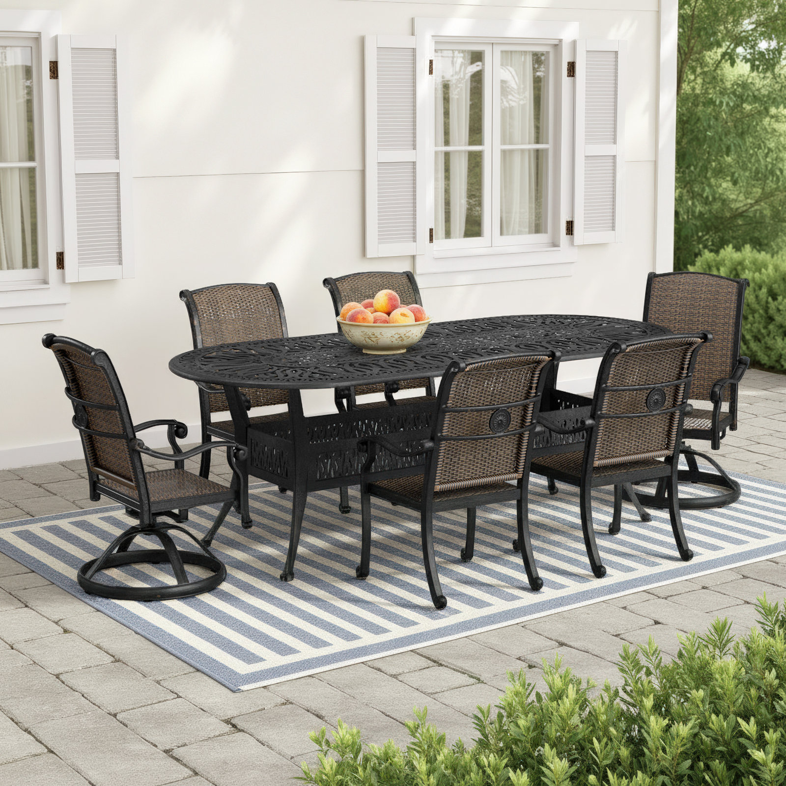 Brocken 87" Patio Dining Set