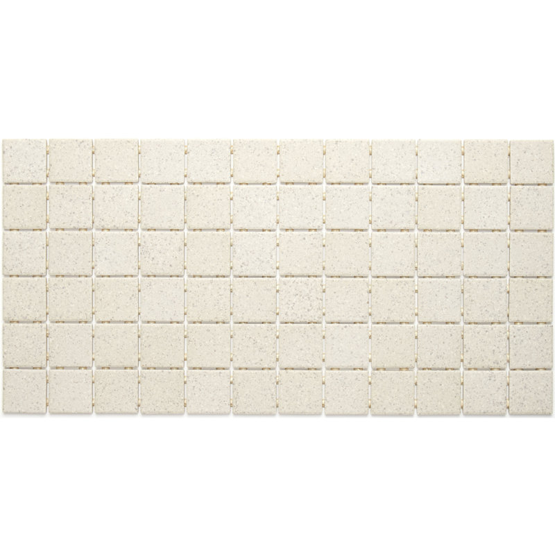 Dalton 12" x 24" Porcelain Mosaic Tile, Almond