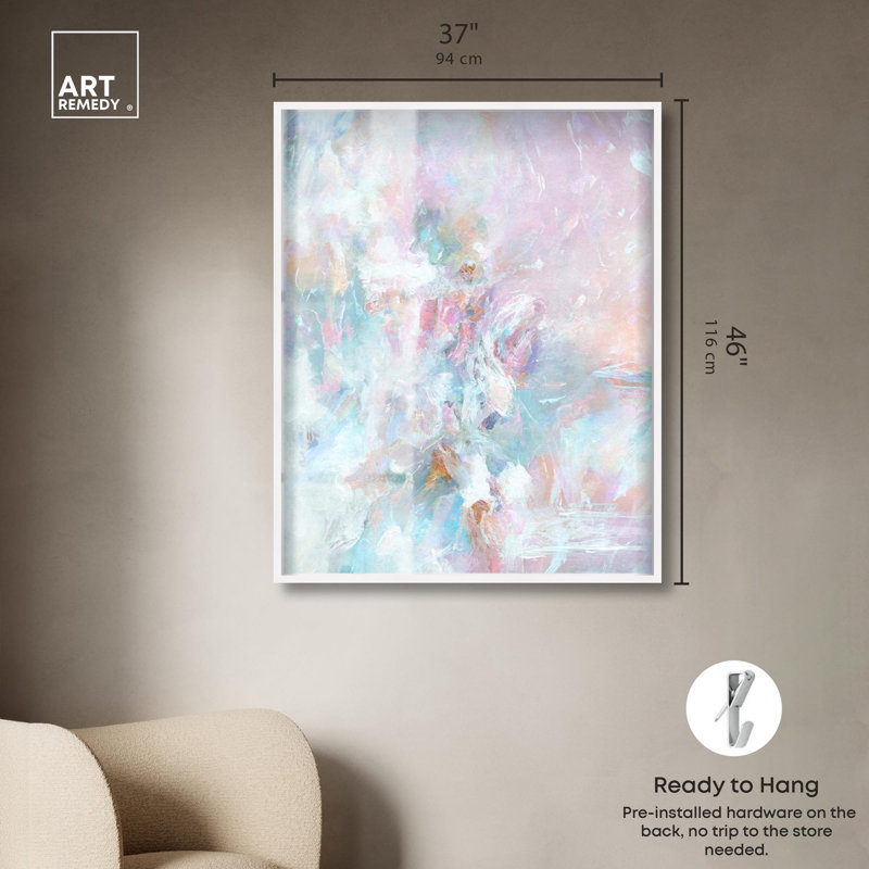 Yuliya - art mural glamour «Tide sein Shadowbox» par Art Remedy, cadre blanc, 36 x 45, H 46 po x l 37 po, Cadre blanc