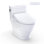 TOTO® WASHLET+® Legato One-Piece Elongated 1.28 GPF Toilet and WASHLET S5 Bidet Seat, Cotton White - MW6243446CEFG#01