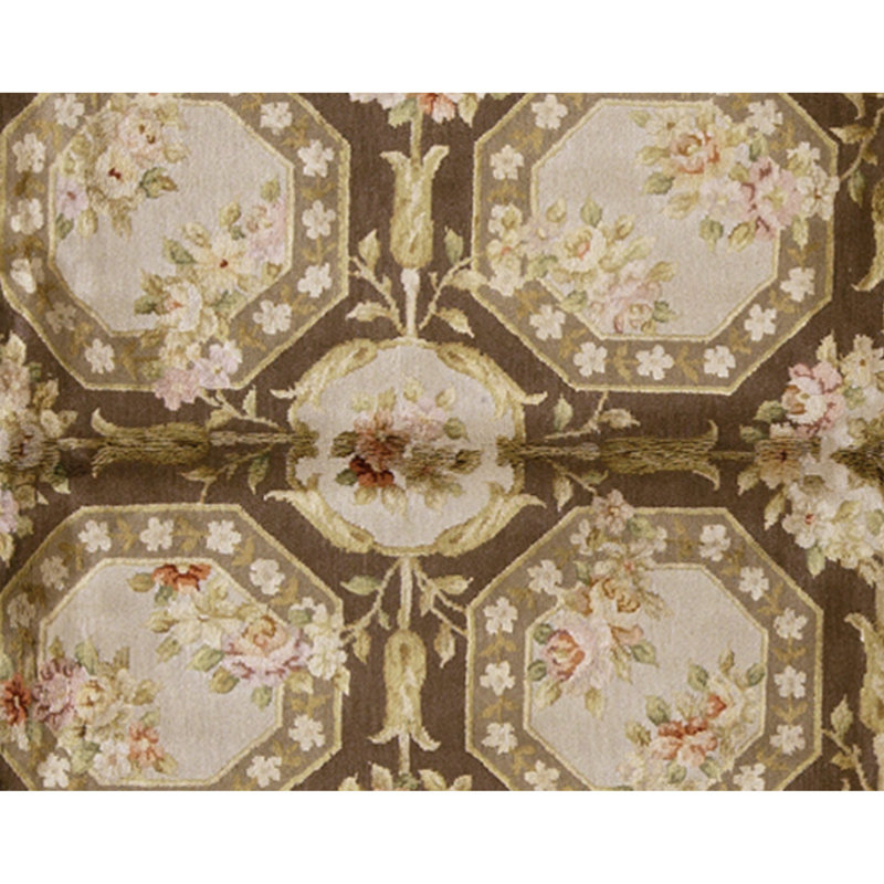 Handmade Silk and Wool Area Rug