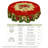 Christmas Floral Pattern Design Luxury Durable Washable Polyester Tablecloth