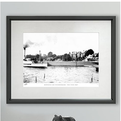 Bowness-on-Windermere, The Pier 1887 by Francis Frith - Single Picture Frame Print