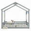 Lit de plancher de style maison avec clôture-1845966619