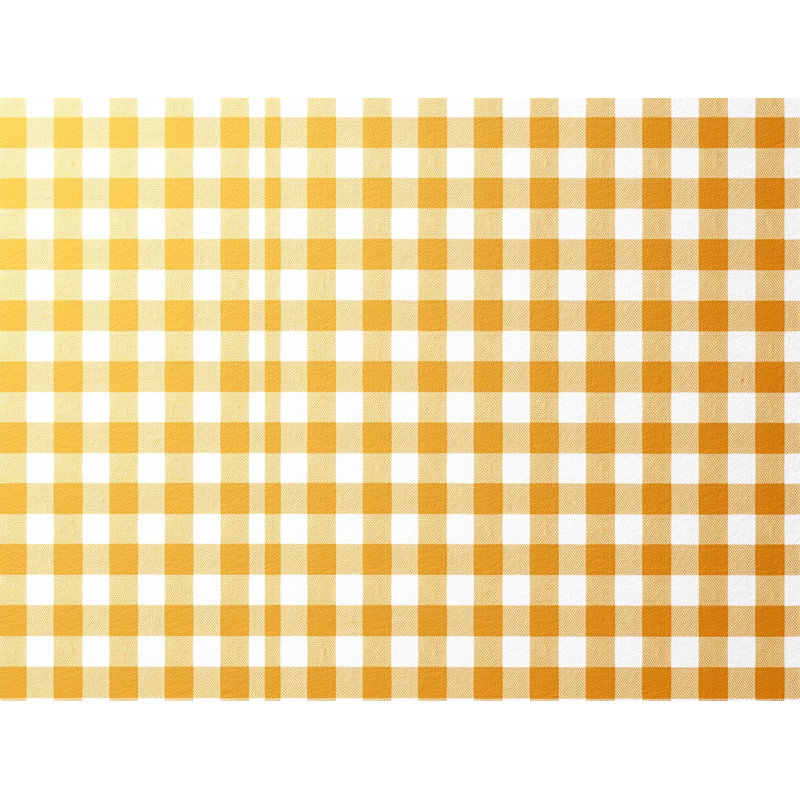 Gingham Comforter, Gold/White, King Comforter