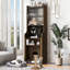 Modern Walnut Multi-Functional Cat House Cabinet - , Stylish, Storage Multi-Purpose Pet Beautiful Color, Peg Board
