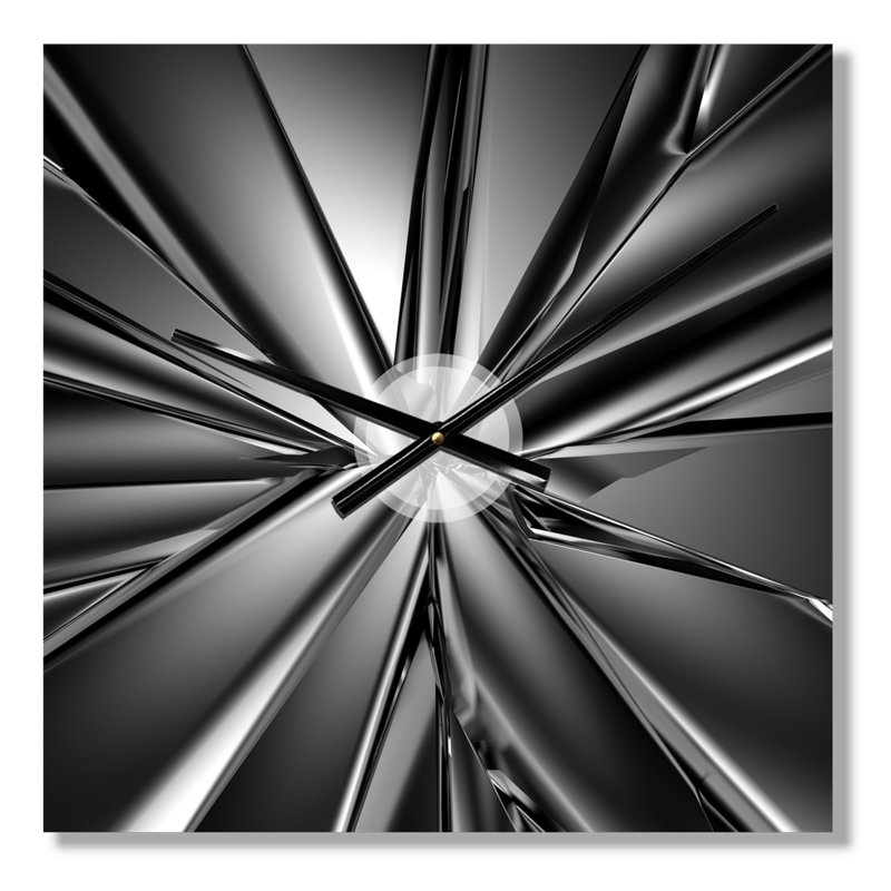 Horloge murale moderne cristal futuriste, Petit