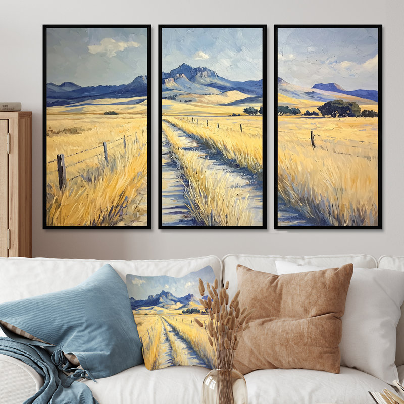 Davis, Texas, Texas, ensemble d'art mural, Black, Reproduction avec cadre flottant, 28" H x 36" W