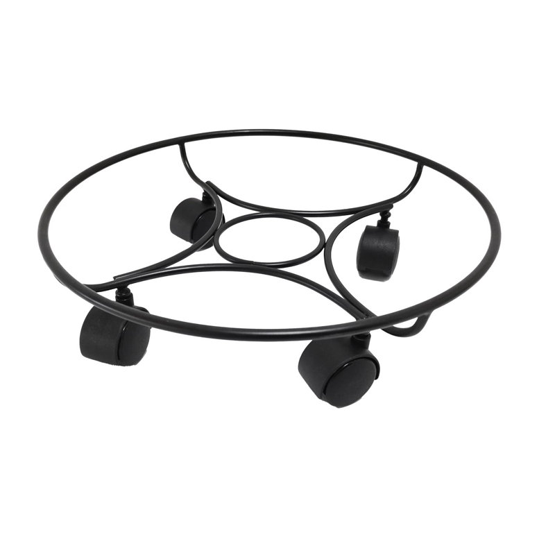 Panier à fleurs en acier H 4,5 po x l 13 po Living Accents - noir