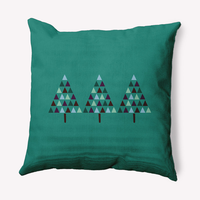 Coussin décoratif intérieur / extérieur Holiday Cheer, Menthe, 16 po x 16 po