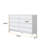 47.24"White Solid Wood Eight-Drawer Cabinet