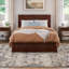  Lit plateforme en bois massif Jeinny avec pied de lit assorti-757682051-757682049