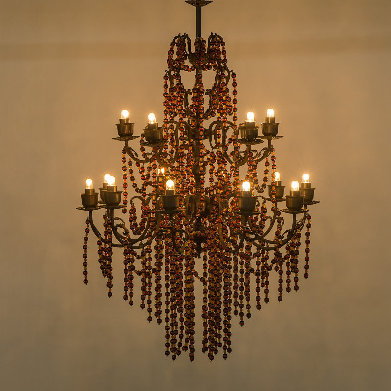 Style bougie lustree 15 lumières classic/traditionnel Nellcote, Claret