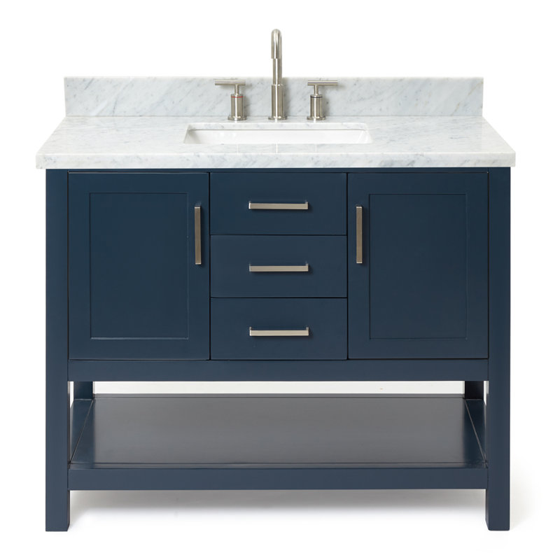 Bayhill 43'' W Single Vanity, Midnight Blue