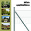 Vidaxl Fence With Posts PVC-Coated Steel-116798126-116798125