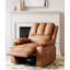 Fauteuil inclinable en cuir avec 2 porte-gobelets et une poche latérale-1054156107