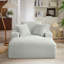Très grande chaise longue d'intérieur, canapé rembourré en velours côtelé moderne, aucun assemblage requis, canapé-lit confortable pour le salon, le bureau-1482358424