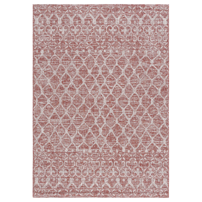 Courtyard Performance Geometric Indoor/Outdoor Area Rug, Rectangle 5'3" x 7'7"