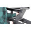 Ensemble de 2 chaises Adirondack en PEHD toutes saisons avec porte-gobelet - bleu / noir-1042455663