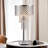 Crystal On Mesh Chrome 28" Touch Table Lamp