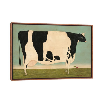 Grande vache du Vermont - reproduction d'art murale encadrée