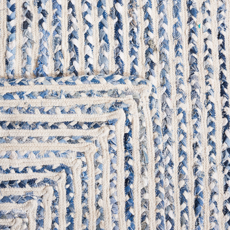 Tapis en coton tressé à la main, Tapis de couloir 2 pi 3 po x 9 pi