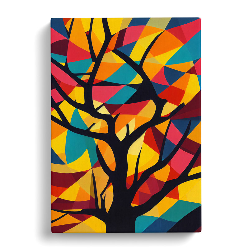 XC1022-4190X Striking Abstract Tree No.1 - Wrapped Canvas Print, 76cm H x 50cm W x 3cm D