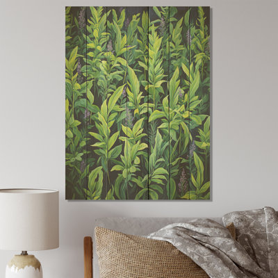 Herbes Tarragon Tales II - Herbes florales sur bois