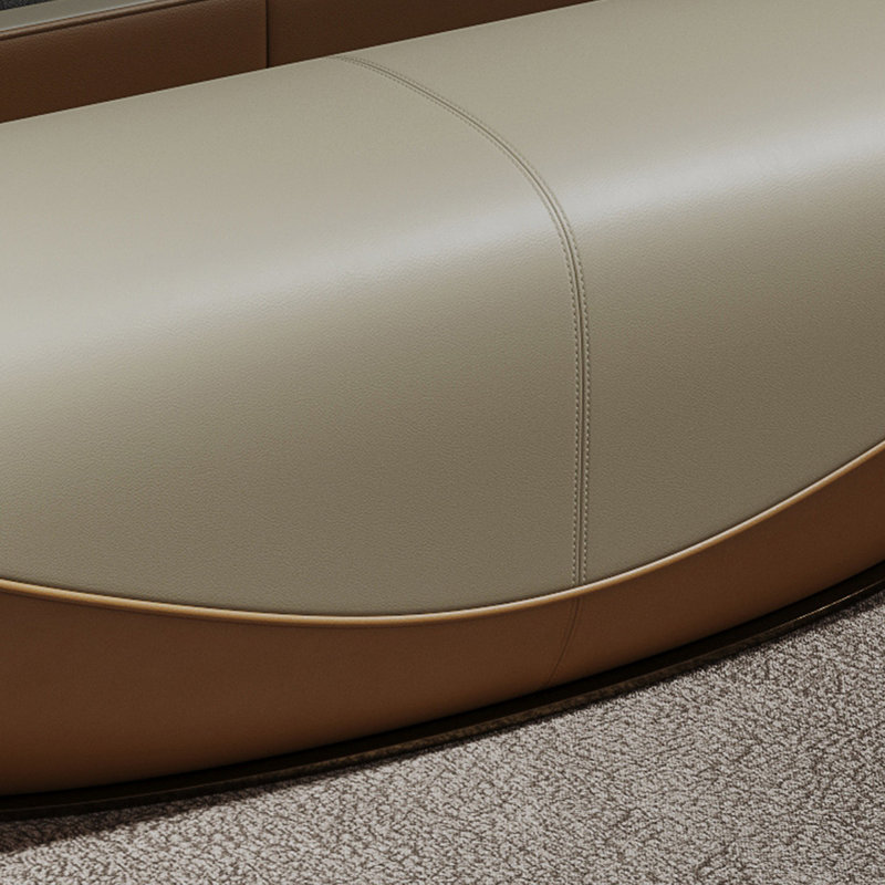 Microfiber Leather Upholstered Bench