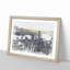 Hong Kong Skyline in China in Abstract - Picture Frame Graphic Art Print on MDF-55763696-55763695
