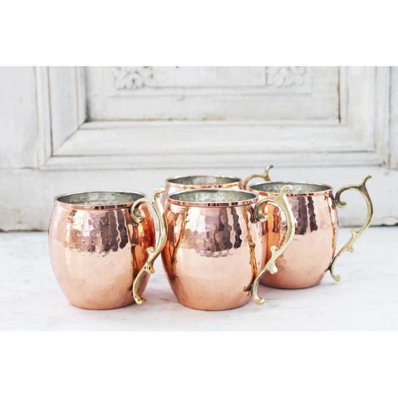 16oz. Handmade Copper Moscow Mule Mug Set