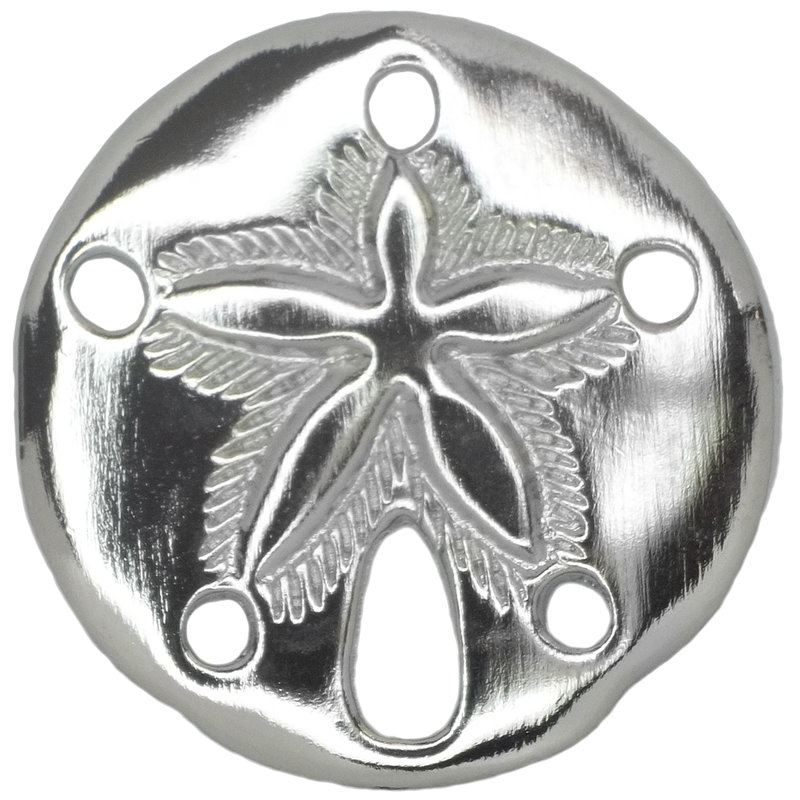 1 1/2" Sand Dollar Small Knob, 2, Brushed Nickel, 1.5" L x 1.5" W