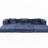 Chenille fabric Convertible Floor Sofa Bed-1655950650